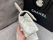 Chanel 23P Small Coco Handle Bag Caviar White 23cm - 2