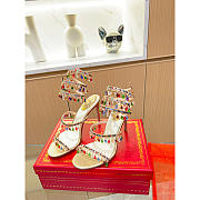 Rene Caovilla Must-Haves Chandelier Ruby Colored Crystal Pumps 10cm - 3