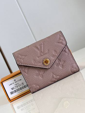 Louis Vuitton LV Zoé Wallet Grey 9.5 x 7.5 x 3 cm