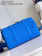 Louis Vuitton LV City Keepall Bright Blue 27x17x13cm - 4