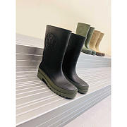 Dior Union Rain Boots Black and Khaki - 1