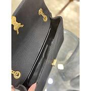 YSL Jamie Medium In Jersey Black 24x15.5x16.5cm - 6