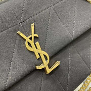 YSL Jamie Medium In Jersey Black 24x15.5x16.5cm - 2