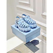 Prada Foam Rubber Sandals Blue - 1