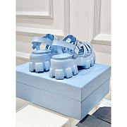 Prada Foam Rubber Sandals Blue - 3