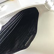 Prada Cleo Brushed Leather Mini Bag White 17x14.5x3cm - 5