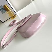 Prada Cleo Brushed Leather Mini Bag Pink 17x14.5x3cm - 4