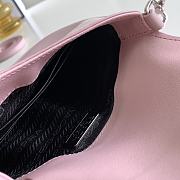 Prada Cleo Brushed Leather Mini Bag Pink 17x14.5x3cm - 2