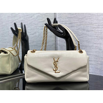 YSL Calypso Bag In Lambskin White 26x14x7xcm