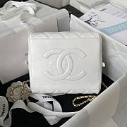 Chanel Bag With Top Handle White 17x21x5.5cm - 6