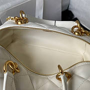 Chanel Bag With Top Handle White 17x21x5.5cm - 5