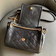 YSL Mini Nolita In Lambskin Black 18x13x6cm - 4