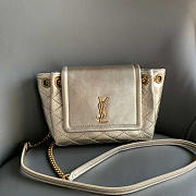 YSL Mini Nolita In Lambskin Gold 18x13x6cm - 1