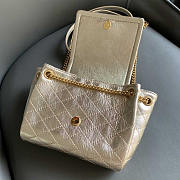 YSL Mini Nolita In Lambskin Gold 18x13x6cm - 4