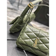 YSL Le 57 Hobo Green Shoulder Bag 24x18x5.5cm - 3