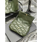 YSL Le 57 Hobo Green Shoulder Bag 24x18x5.5cm - 5