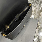 YSL Supple Kate 99 Calfskin Shoulder Bag Black 26x13.5x4.5cm - 5