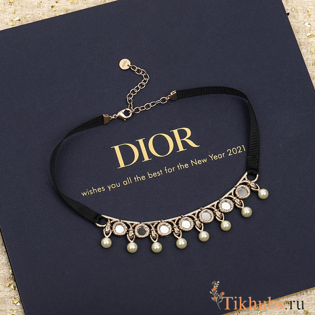 Dior Pearl And Metal Necklace - 1