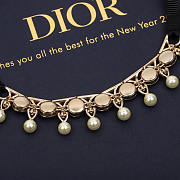 Dior Pearl And Metal Necklace - 3