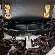 Chanel Mini Flap Bag Lambskin Wenge Wood Gold Black 11x18x7cm - 2