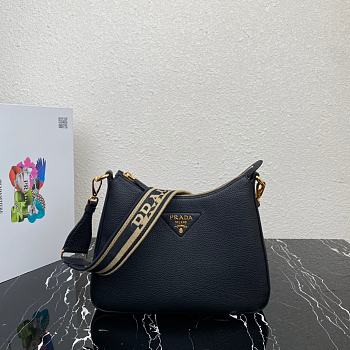 Prada Leather Bag Black 32x25.5x7.5cm