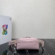 Prada Nappa Antique Leather Multi-pocket Pink Bag 22x10.5x7cm - 2