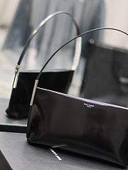 YSL Suzanne Small In Shiny Leather Black 28x14x4cm - 4