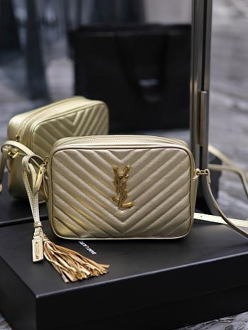 YSL Lou Camera Gold Bag 23x16x6cm