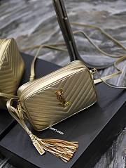 YSL Lou Camera Gold Bag 23x16x6cm - 5