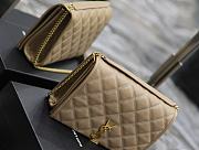 YSL Quilted Becky shoulder Bag Beige 25x17x7cm - 6