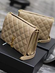 YSL Quilted Becky shoulder Bag Beige 25x17x7cm - 2