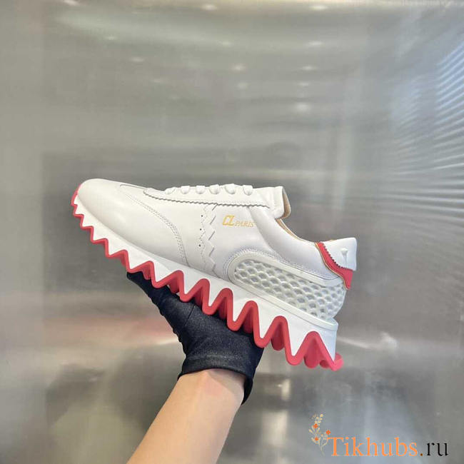 Christian Louboutin Loubishark Donna Red Sole Runner Sneakers - 1