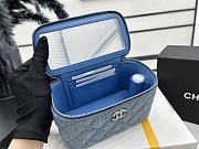 Chanel 23P Vanity Case Blue Denim 17x9.5x8cm - 5