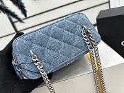 Chanel 23P Vanity Case Blue Denim 17x9.5x8cm - 3