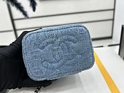 Chanel Mini 23P Vanity Case Blue Denim 11x8.5x7cm - 2