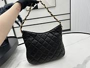 Chanel Hobo Bag Black Lambskin 26x30x7cm - 3