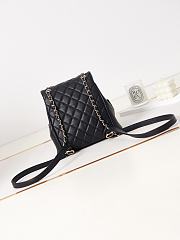 Chanel Backpack Black Gold 21x20x12cm - 3