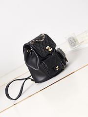 Chanel Backpack Black Gold 21x20x12cm - 2