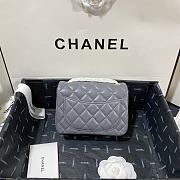 Chanel Mini Flap Bag Grey Lambskin Gold 17cm - 2
