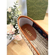 Gucci Interlocking G Espadrilles Beige And Brown - 3