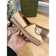 Gucci Interlocking G Espadrilles Beige And Brown - 4