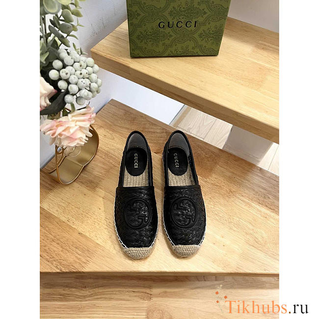 Gucci Interlocking G Espadrilles Black - 1