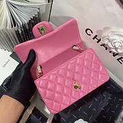 Chanel Classic Flap Bag Lambskin Pink Gold 20cm - 5