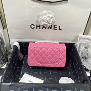 Chanel Classic Flap Bag Lambskin Pink Gold 20cm - 4