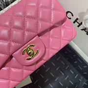 Chanel Classic Flap Bag Lambskin Pink Gold 20cm - 2