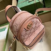 Gucci Ophidia Mini GG Shoulder Bag Pink 14x19x12cm - 6