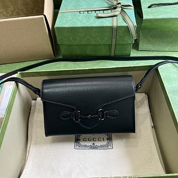 Gucci Horsebit 1955 Mini Bag Black 18x12x5cm