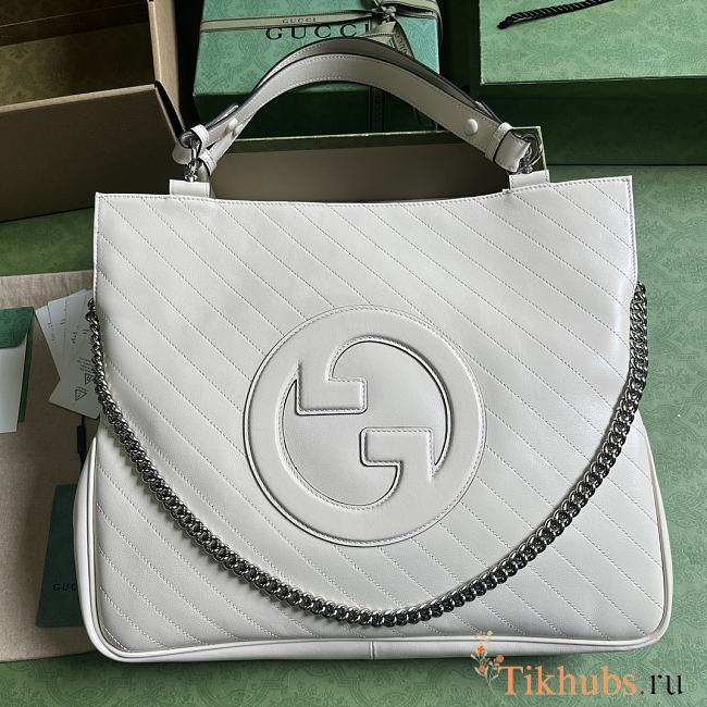 Gucci Blondie Medium Tote Bag White 41x34.5x8cm - 1