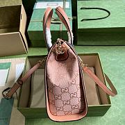 Gucci Ophidia GG Small Tote Bag Pink 24x20.5x10.5cm - 5