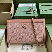 Gucci Ophidia GG Small Shoulder Bag Pink 26x17.5x8cm - 1